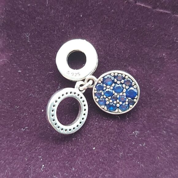 925 Sterling Silver Starry Night Charm - Picture 3 of 5